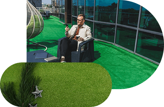 Enjoy Better Walking Comfort With Real-Like Grass Carpets
