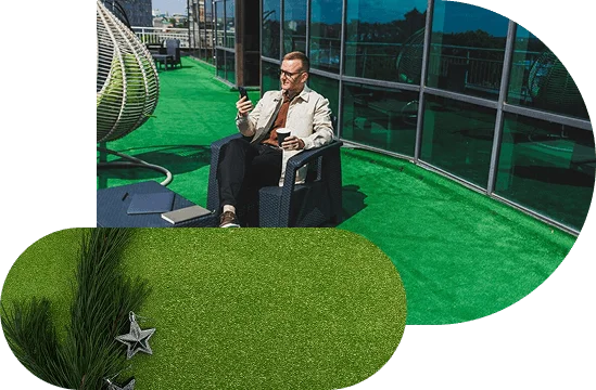 Enjoy Better Walking Comfort With Real-Like Grass Carpets
